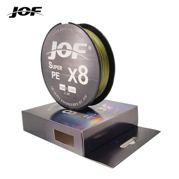 JOF X8 500M 300M 150M 꼰 낚시 라인 8 가닥 다색 Multifilament 바닷물 PE 라인 15 20 30 40 50 60 80 100LB
