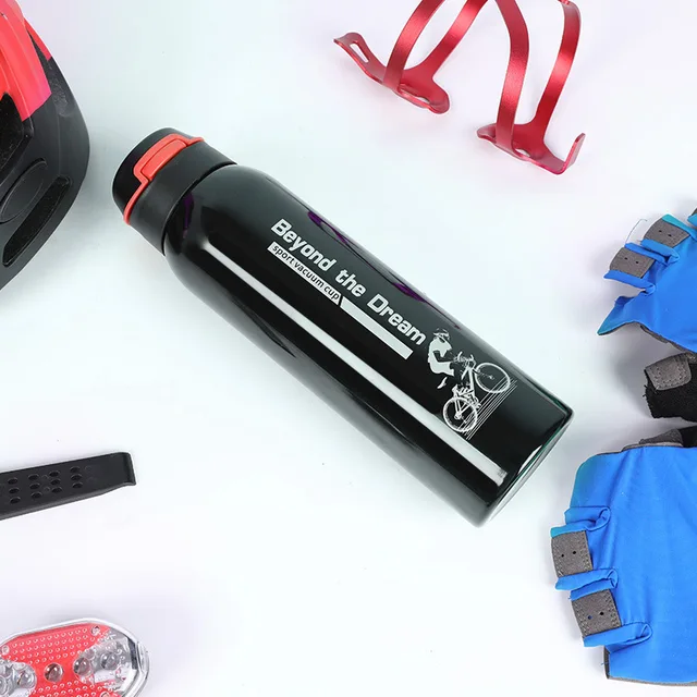 500ML Bike Water Bottle Outdoor Sport Running Mountain Cycling Warm-keeping Bicycle Kettle Drink Bottle Stainless Steel Cup 3