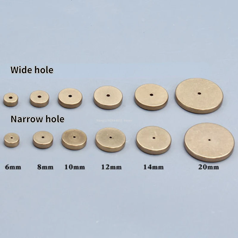 6/8/10/12/14/20mm Brass Edge Distance Gauge DIY Leather Bag/money Clip Hand Sewing Lineation Wide/narrow Hole Laying-off Tool
