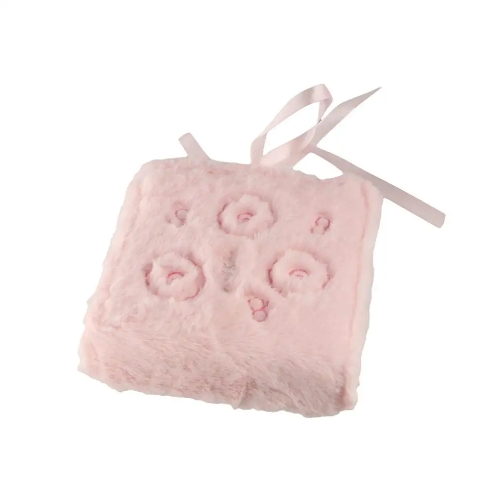Plush 3in Plush Photocard Holder Fluffy Strap Ties Ribbon Idol Photo Card Binder Kawaii 2 Grids Photocards Collect Volume