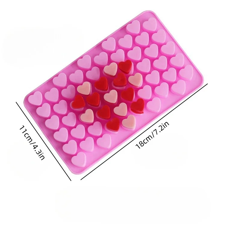3D Heart Shape Silicone Candle Mold DIY Small Love Candy Cake Chocolate Baking Mould Ice Tray Food Safe Kitchen Supplies aromatherapy candle mold cake mold silicone mold silicone candle molds silicone candle mold candle mold beeswax mold