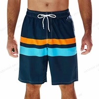 Men's Swimming Shorts Stripe 3d Surfing Board Short Kids Beach Shorts Men Swim Trunks Masculina Sports Fitness Pants Boy Briefs 2