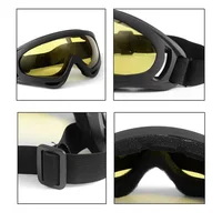 Lunettes de soleil militaires pour hommes, lunettes d'extérieur, prévention des éclaboussures de poussière, masque de moto et de ski, accessoires de lunettes, VPN 3