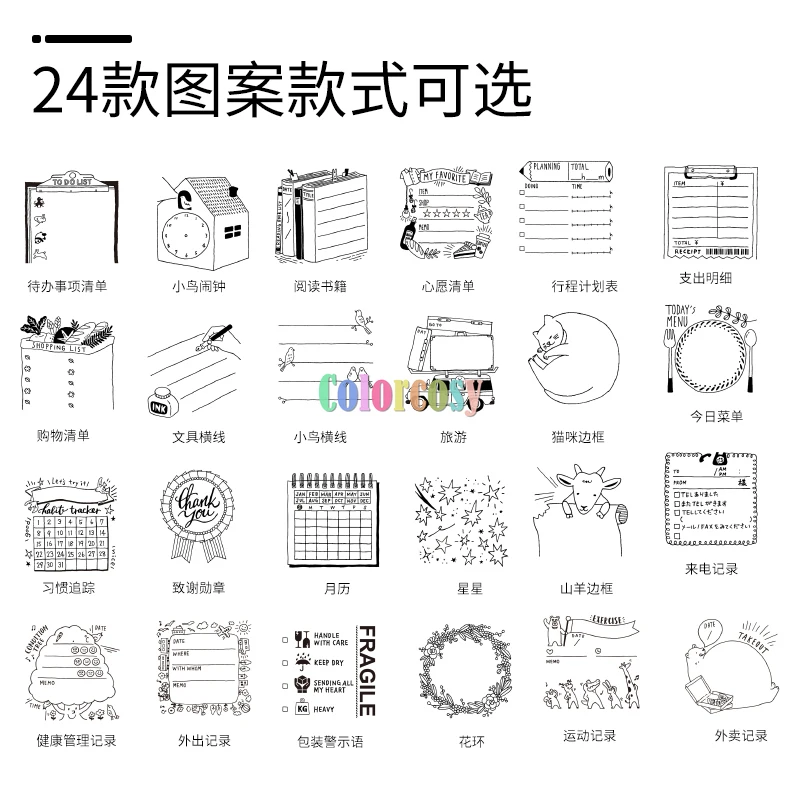 Midori Paintable Stamp Rotating Type Pre-Inked Text Journal Diary, A  Rotating Type of Paintable Stamp To Liven Up Your Days. - AliExpress