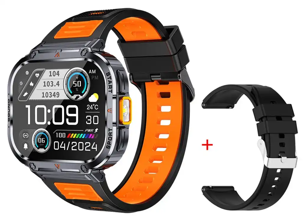 その他 Smartheadset NX23 Smart Watch 2inch Ultra Large Screen LED Light Flashlight BT