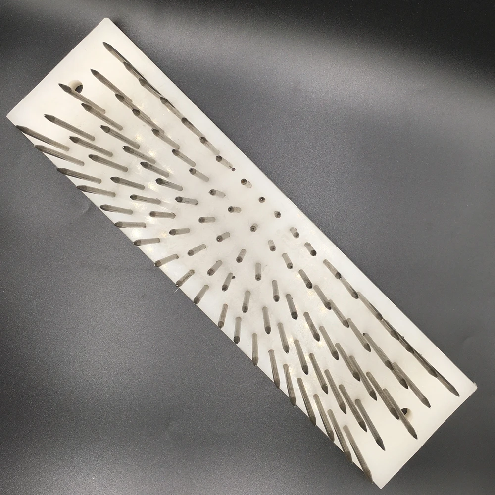 Crochet Hooks Hair Extensions Tool Lace Wig Needles 1pc 30cm White Hair hackle with 100 pcs needle for comb machine weft haaknaalden crochet locks braids hook set wigs wig agulha
