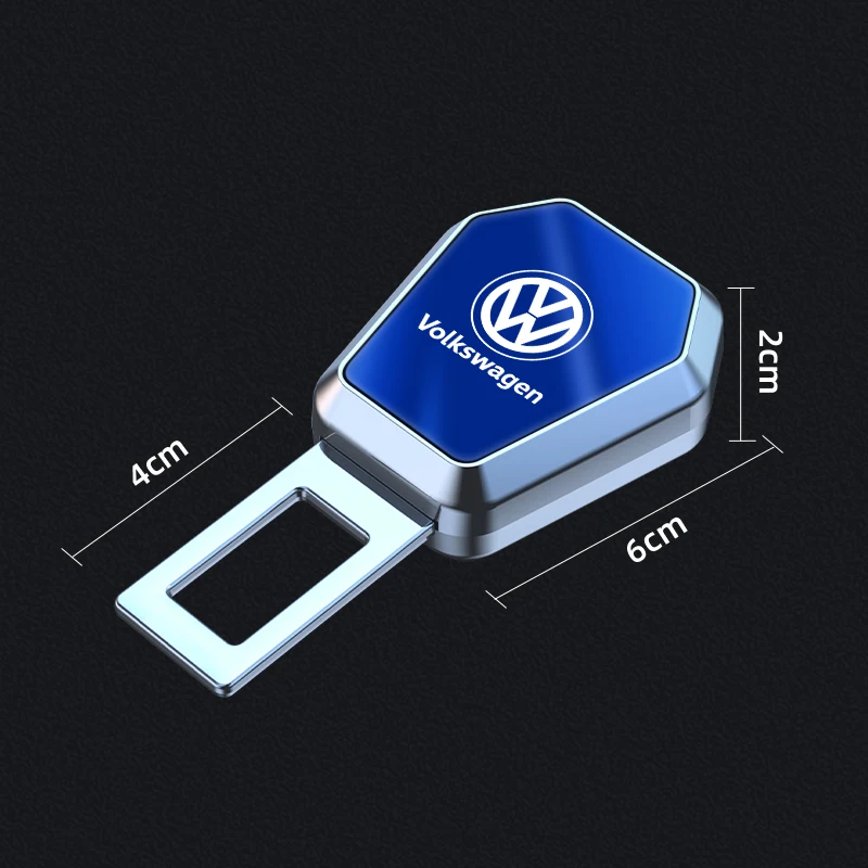 Car Seat Belt Clip Extender Safety Seatbelt Extension Plug For Volkswagen GTI Golf 6 7 8 Polo VW R-Line CC Passat Tiguan T-ROC