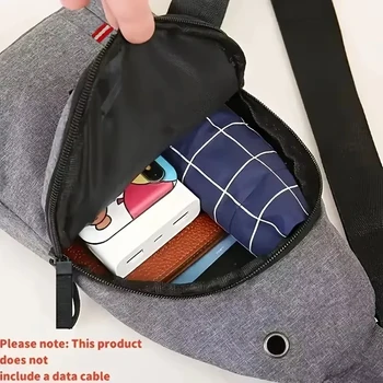 Borsa a tracolla da uomo, monospalla, grande capacità, per sport e tempo libero, alla moda, piccola borsa a tracolla di grande capacità