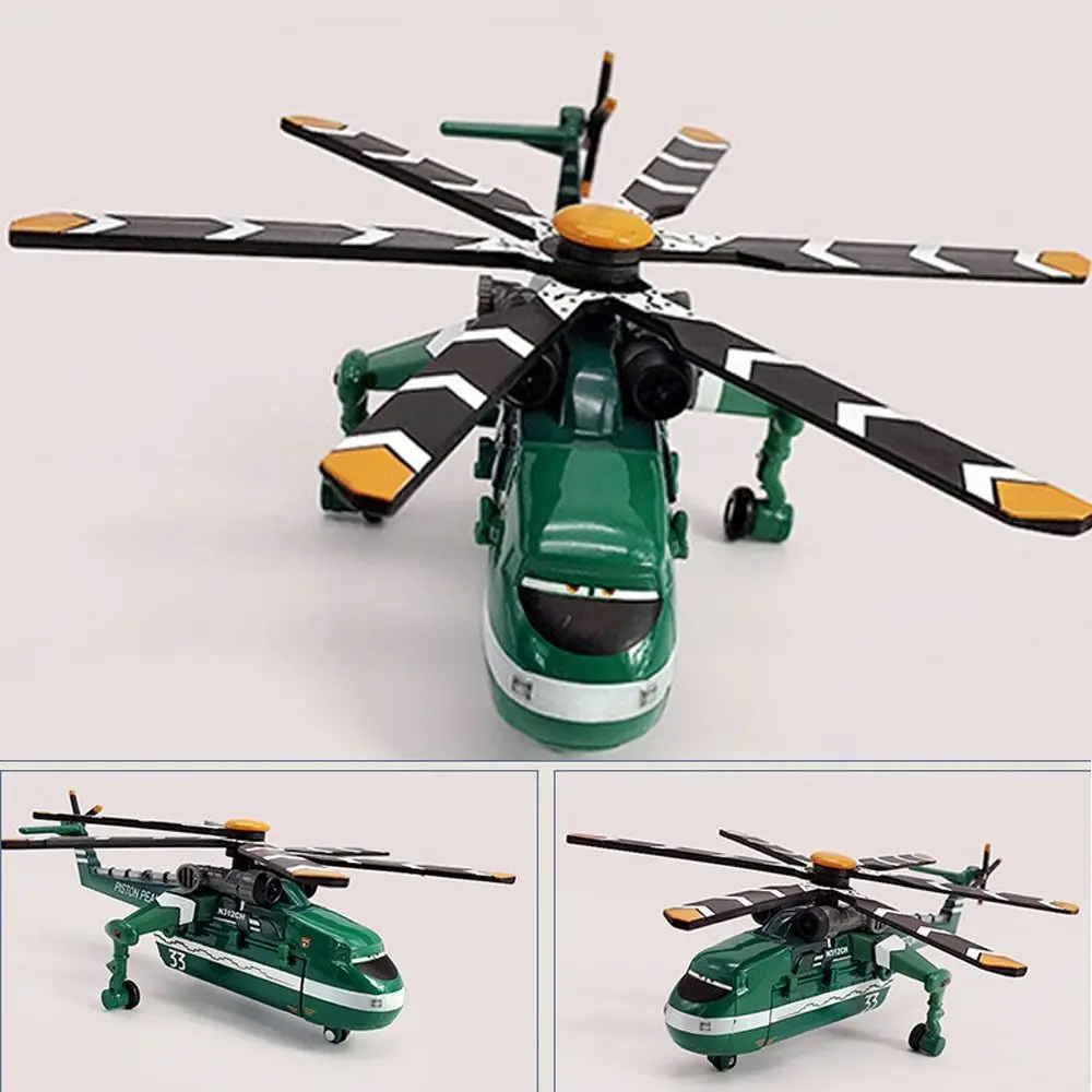 Classic Alloy Pixar Planes Toys Lifelike Cartoon Helicopter Model Toy Aircraft mobilization Toys