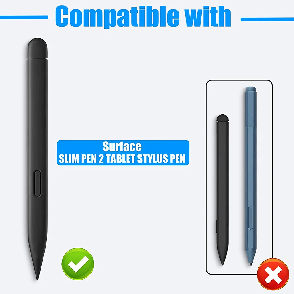 2pcs Capacitive Stylus Tip Replacement 2.5cm Capacitive Stylus Nib Accessories High Sensitivity for Microsoft Surface Slim Pen 2