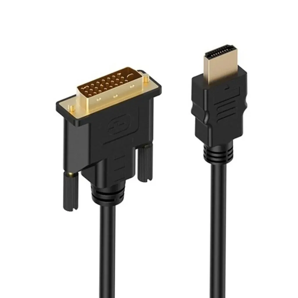 DVI To HDTV Cable HD To DVI Compatible 1.5M 3M 1080P 3D D 24 1 Pin Adapter Cables For TV BOX DVD PC Projector