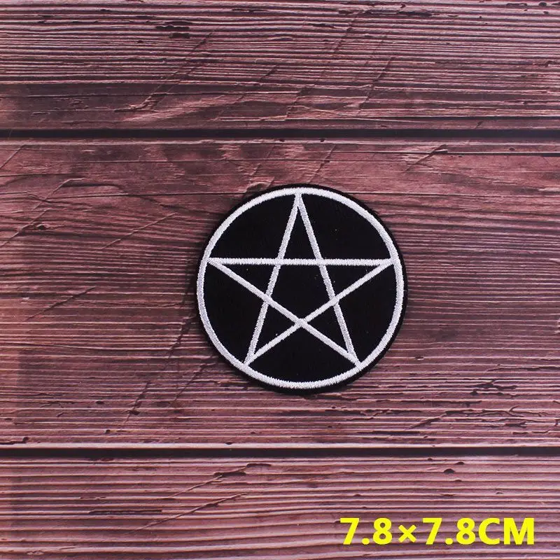 Punk Patch DIY Embroidery Patches for Clothing Stripes Badge Ghost Skull Patches for jacket Iron on Patch on Clothes Accessories