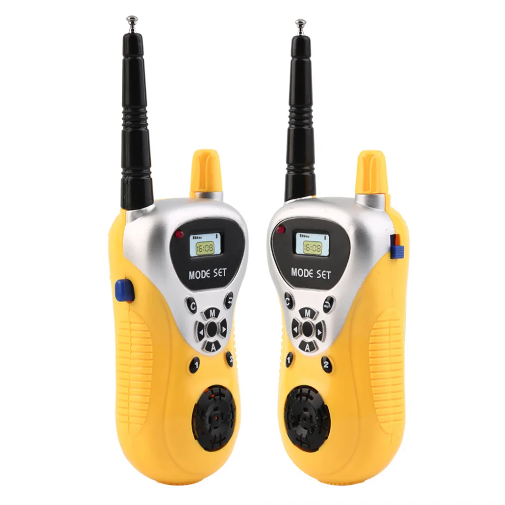 Walkie Talkies 2Pcs 50M Mini 2Ch Radio Phone for Kids Portable Handheld Children Outdoor Electronic Interphone Toy for Children