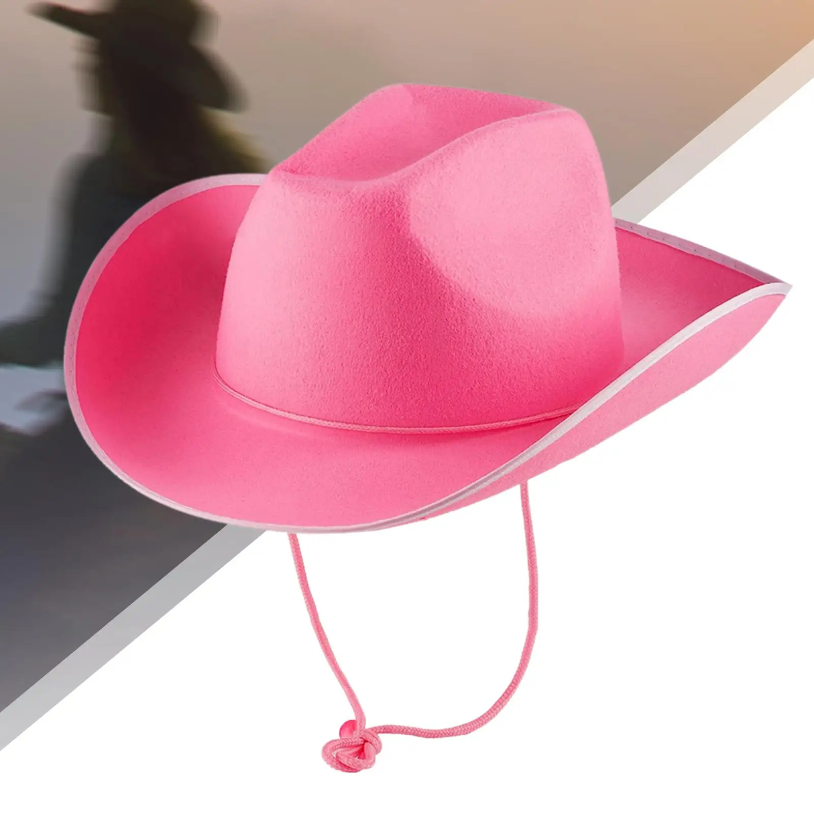 Cowboy Hat Warped Cowgirl Hats for Stage Performance Unisex Adults Men Women