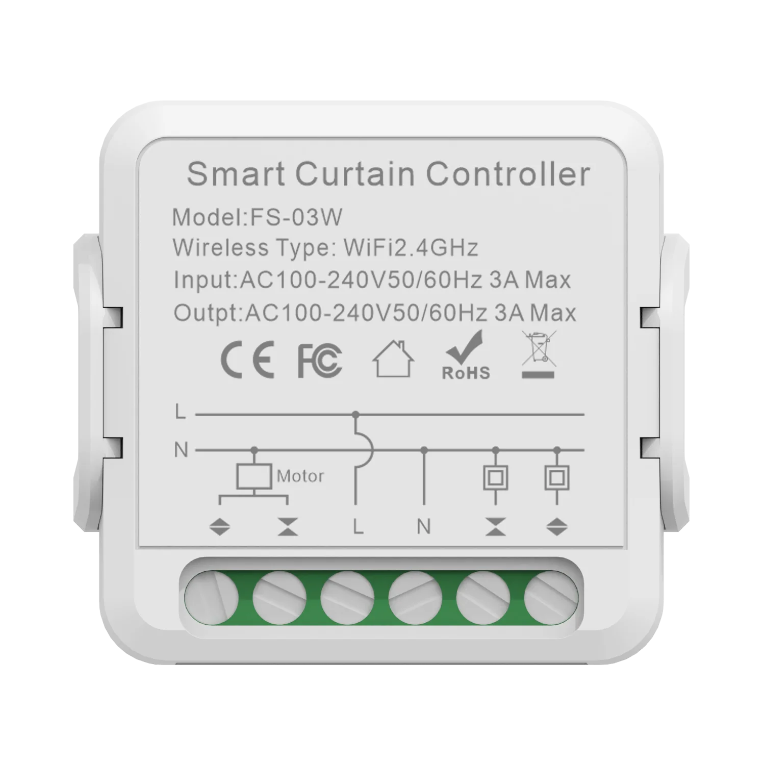 1 Pieza Interruptor De Cortina Wifi Inteligente Emylo Ac 220v Control  Remoto Inalámbrico Ac 220v Interruptor De Módulo De Relé Incorporado 16a  Diy Control De Voz Temporizador Dual Para Cortina Motorizada, Persianas