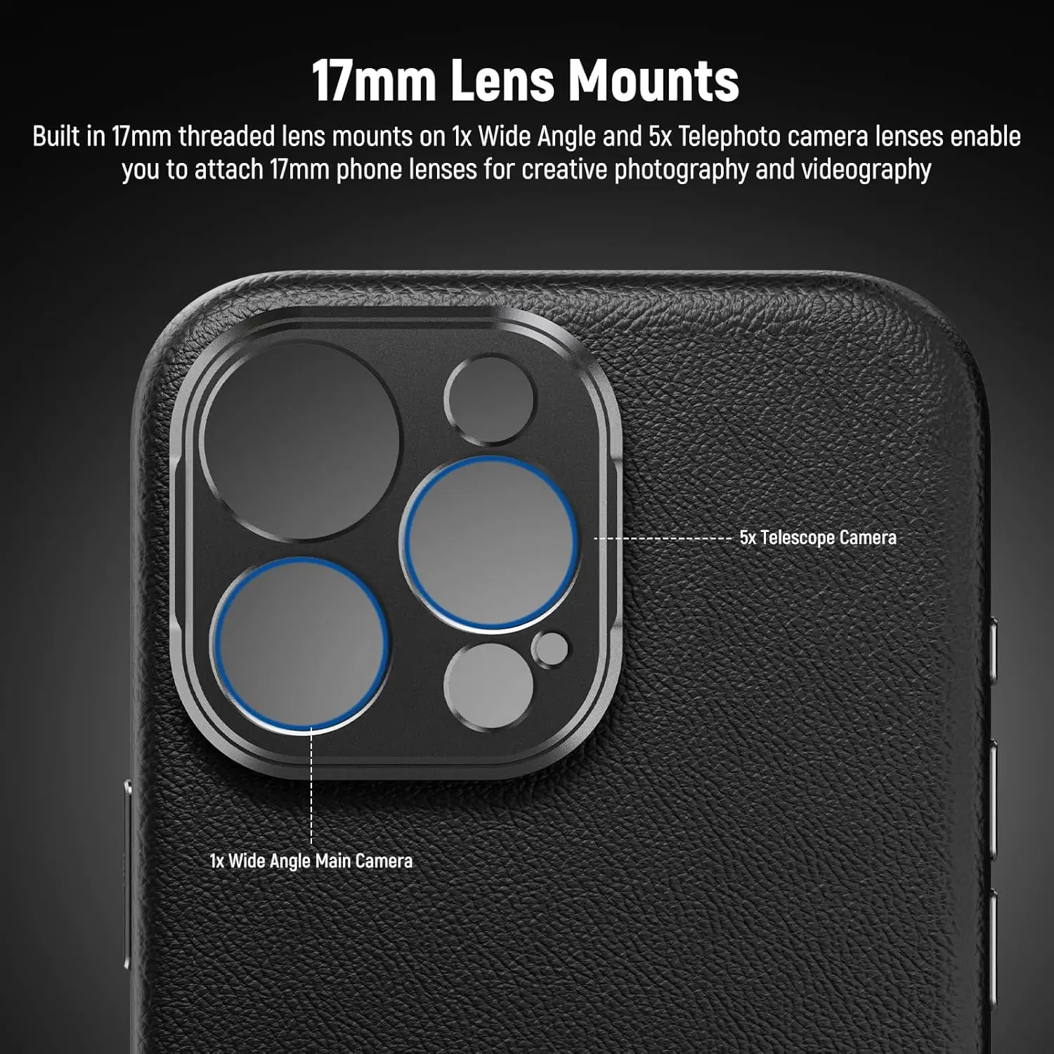 Neewer Heavy Duty Phone Case with Lens Mounts & Filter Adapter