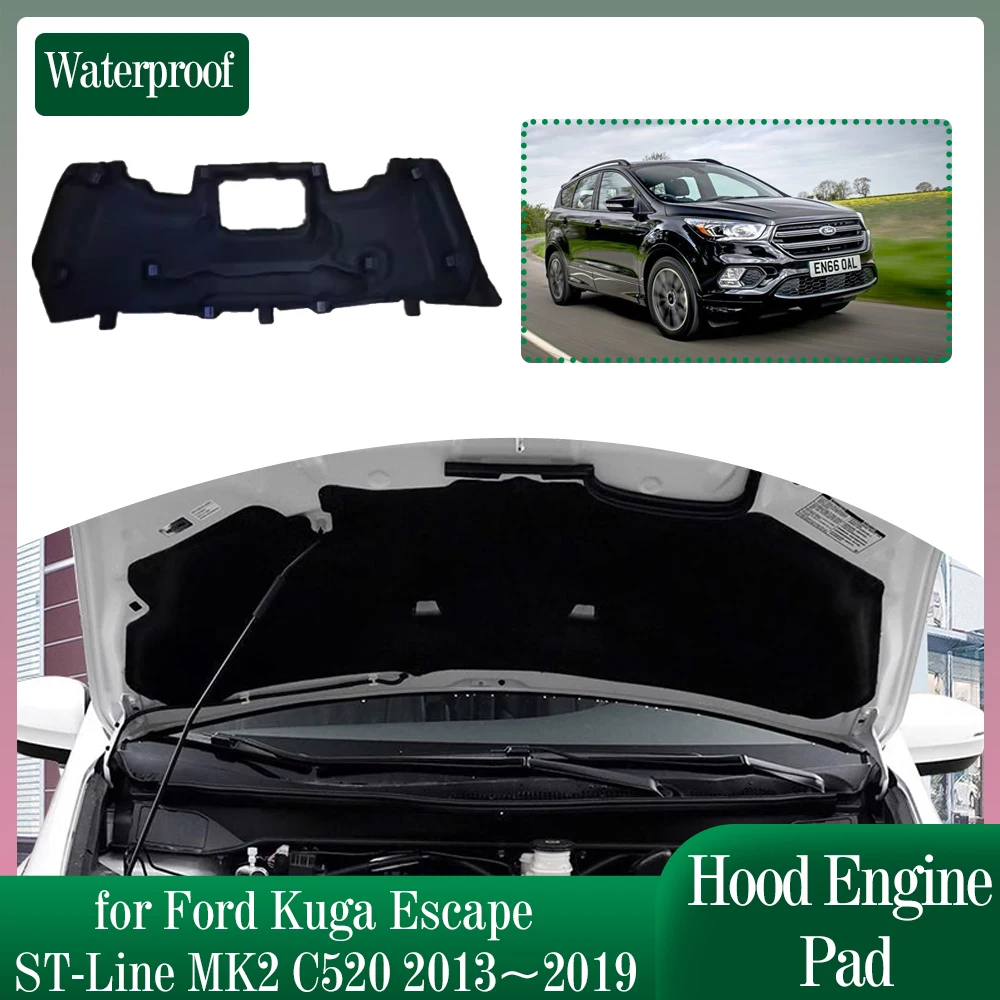 CLWYWUL Motorhaube Dämmatte Ford Escape Kuga | Schallschutz 2013-2019