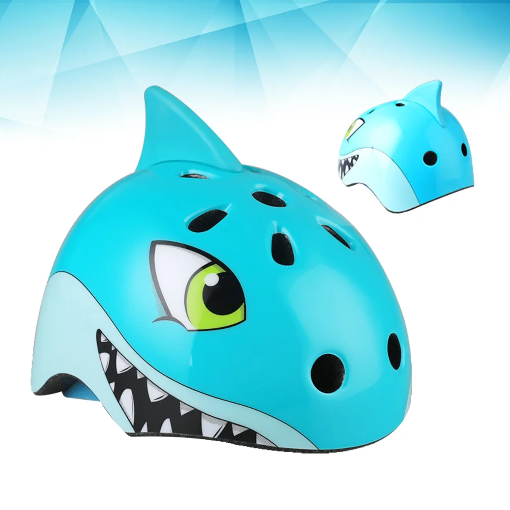 

Childrens Bike Bicycle Helmet Children Sports Helmet 3D Cartoon Shark Helmets for Skating Cycling Riding