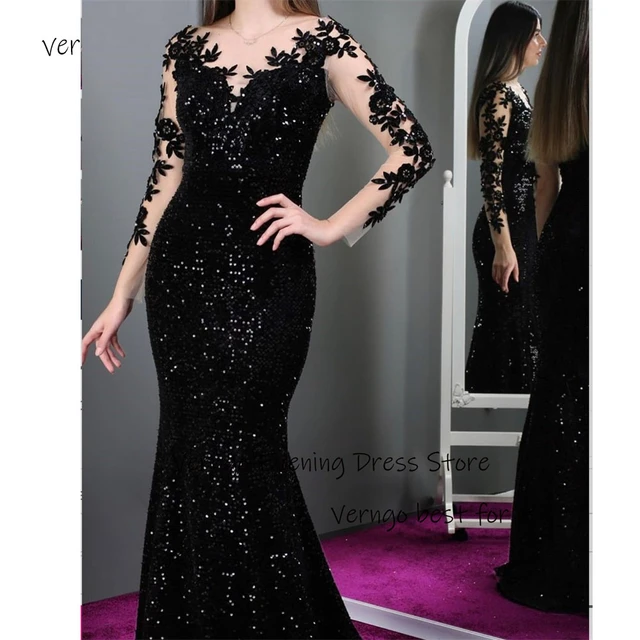 Vestido De Gasa Para Mujer Tallas Grandes - Con Bordado Floral, Manga 3/4, Largo Hasta El Tobillo, Ideal Para Bodas Y Eventos