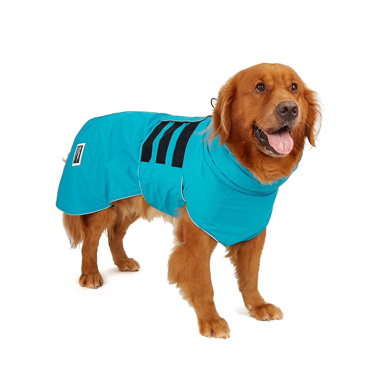 Warm Dog Coat Reflective Dog Winter Jacket Waterproof Windproof Turtleneck Clothes for Cold Weather Fleece Lining Pet Outf
