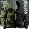 Hooded Tactical Jacket Men Army Training Wear-resistant Windbreaker Outdoors Camping Waterproof Coat Winter Cargo Instructor Top 1