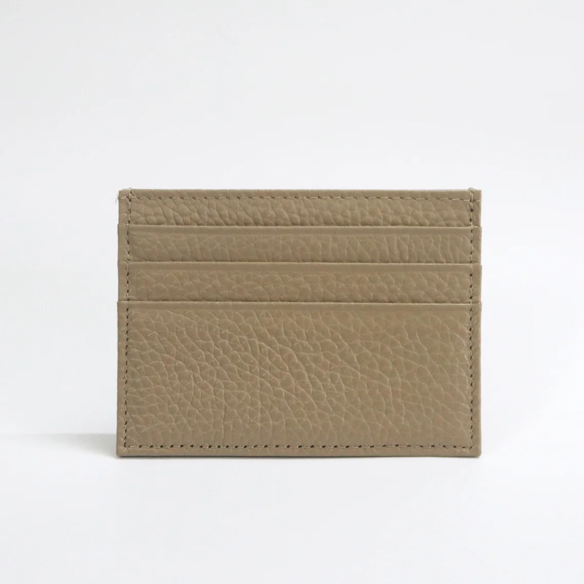 Personalized Genuine Leather Card Holder – Custom Initial Slim Wallet & Monogrammed Name Case
