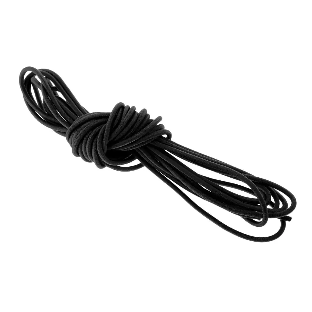 5X Strong Elastic Rope Outdoor Camping Hiking Travel Tie-down Durable 5m Black