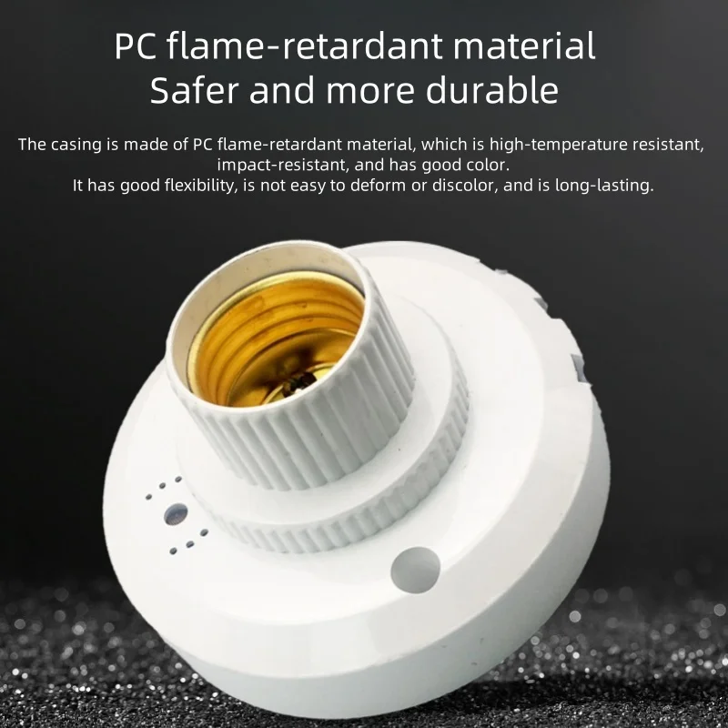 E27 Screw Socket Sensor Lamp Bases Sound And Light Control Lamp Holder Sensor Delay Sound Control Switch Stair Led Holder