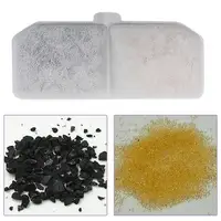 ไส้กรองน้ำสำหรับแมวน้ำพุ10แพ็คไส้กรองน้ำพุถ่านกัมมันต์สำหรับสัตว์เลี้ยงไส้กรองการไหลเวียนของน้ำทรงสี่เหลี่ยมผืนผ้า 4