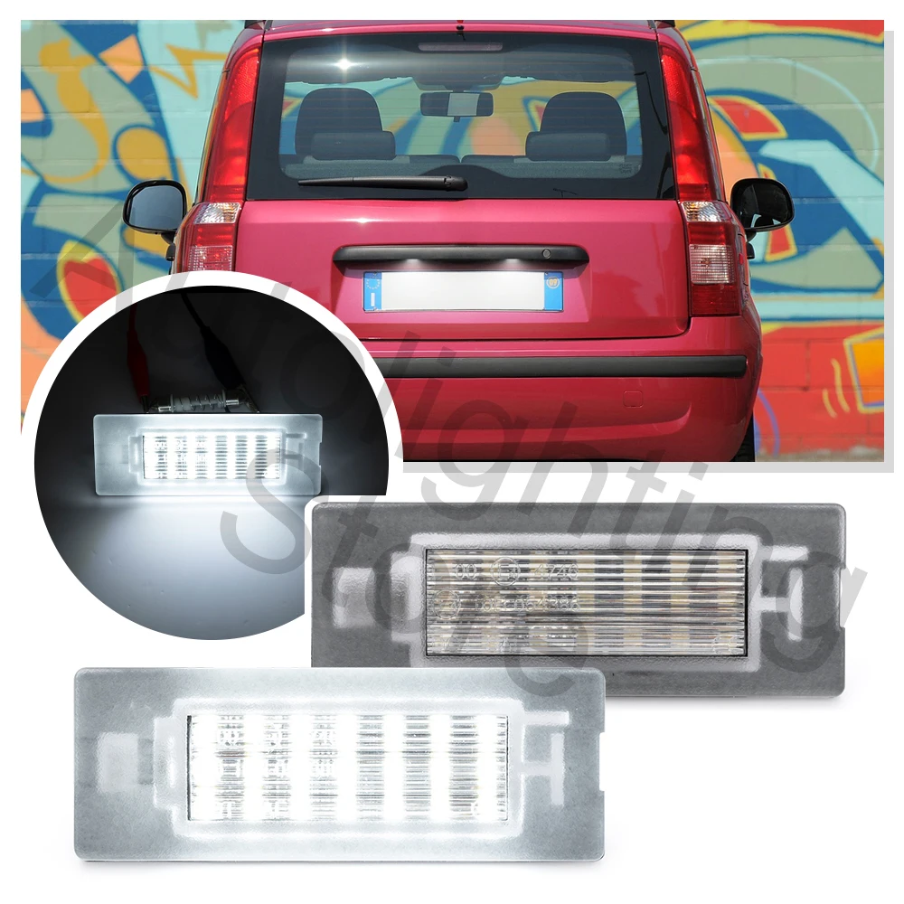 2 Pz Per Fiat Panda Typ 169 312/319 2003 2004 2005 2006 2007- 2012 Luci Targa Canbus Fanali Posteriori Luci Posteriori