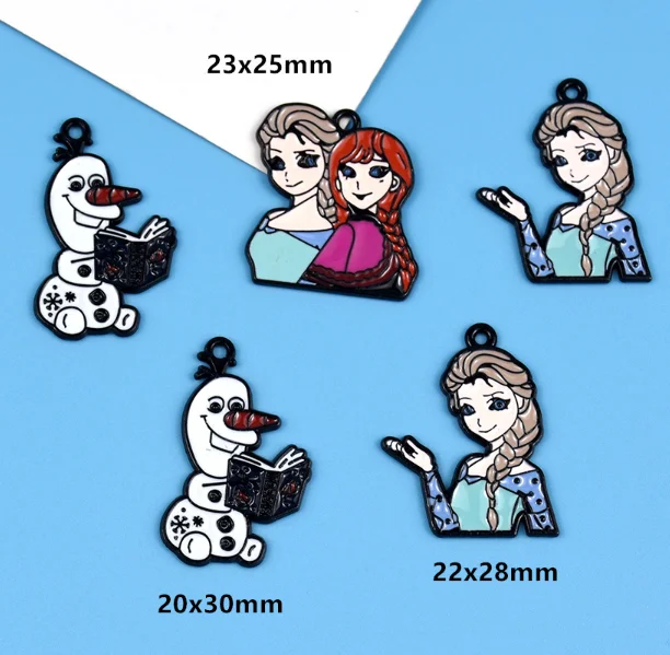 10 pcs  Cartoon Charms Enamel Charms Pendants for Jewelry Making Necklaces Earrings Braceltes DIY Crafts Gifts - 6
