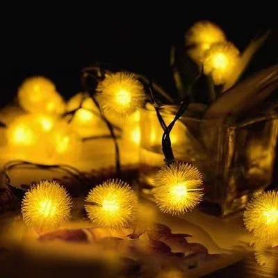 Solar Light Garden LED Dandelion Light String Small Colored Lights Garden Balcony Villa Decorative Outdoor Waterproof Tree Light