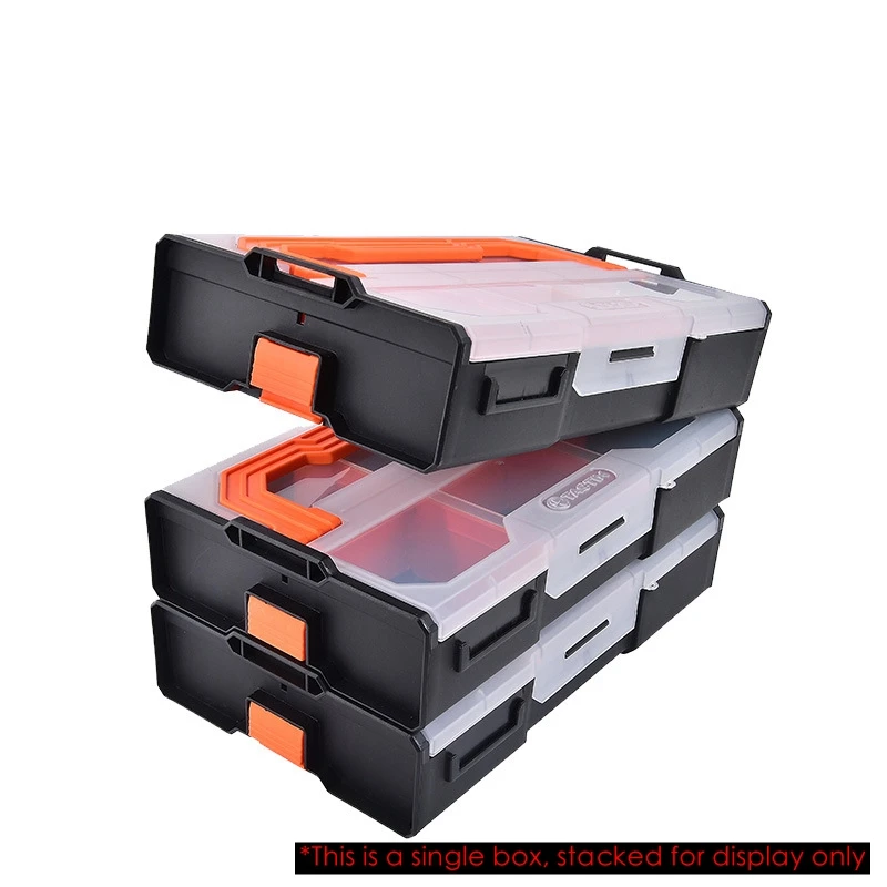 

Tool Box Parts Storage Multi-grid Screw Placement Plastic Small Box Combined Electronic Component Storage Case Garage Organizer