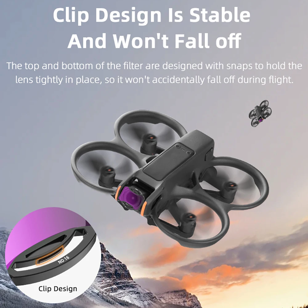 BRDRC Avata 2 Drone Lens Filters Set for DJI AVATA 2 Camera UV CPL ND8 ND16 ND32 ND64 Optical Glass Photography Filters Kit lens filters nd filters set