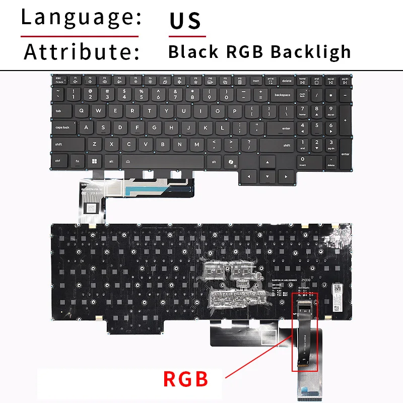 Enhanced Backlit Laptop Keyboard for Lenovo Legion Pro & Legion 5 Series