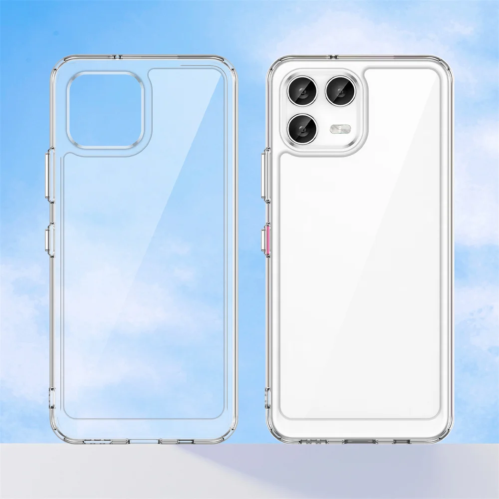 T-Mobile Revvl 8 Pro 5G Stylish Protective Phone Case - Hard Backplane with Soft Border, Fashionable PMMA + TPC Coque