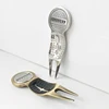GvOvLvF Golf Divot Tool With Marker Pitch Mark Green Divot Repair Tool Golf Pitchfork Golf Training Aids Silver And Copper Color 3