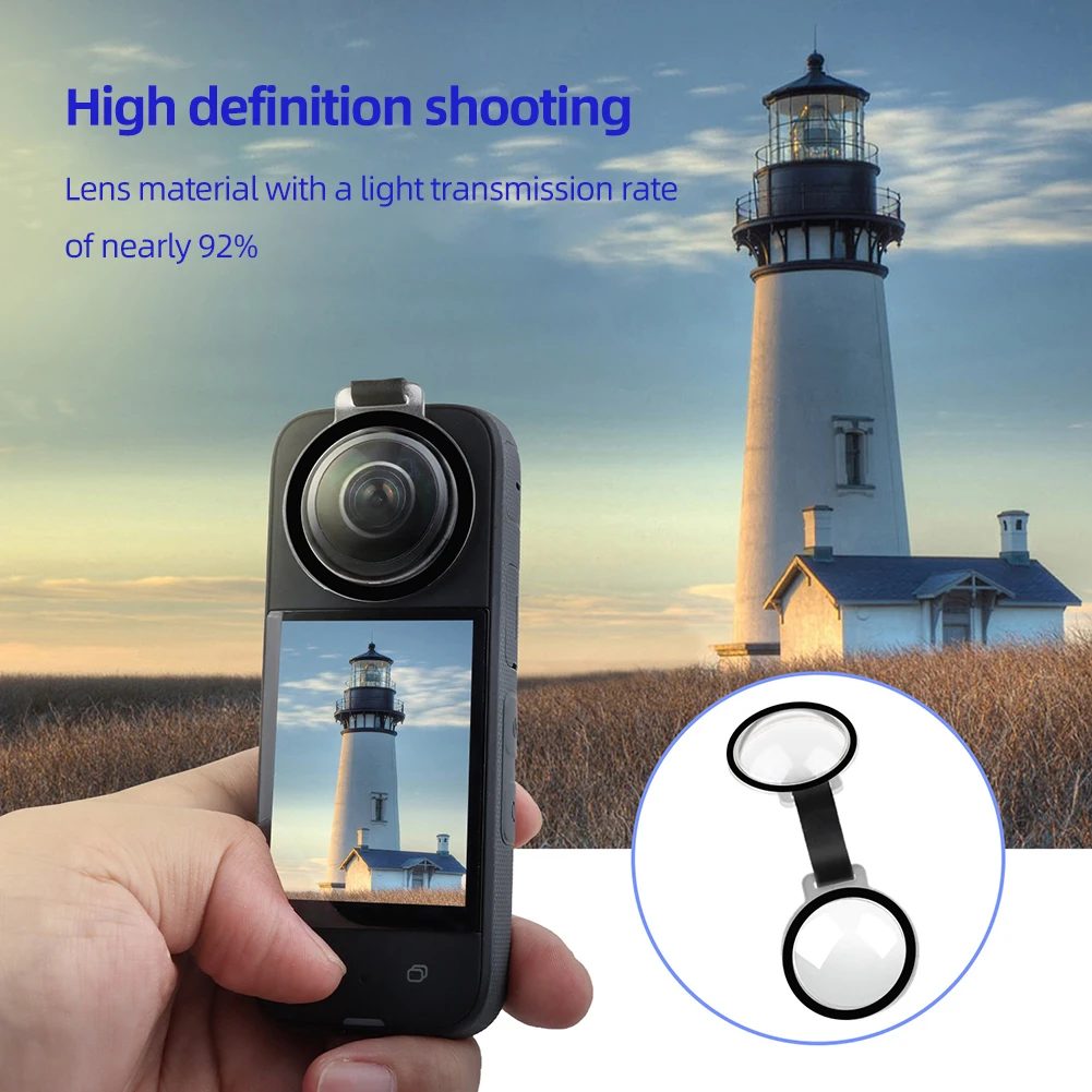 Lens Protector for Insta 360 X3/X2 Protector Accessories Anti Scratch  Camera Cover Buckle Design Hardness Screen Protector