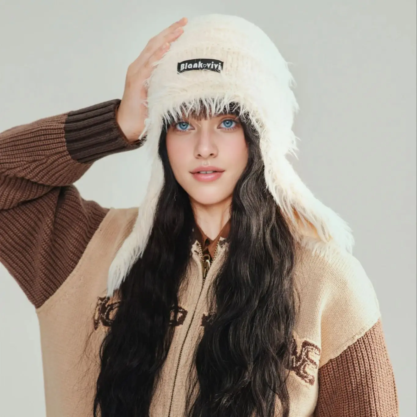 Hot Sale Winter Dandy Hat Earflap Beanie Hat Fashion Keep Ear Warm Hats For Women Streetwear Multicolour Fur Hats For Girl