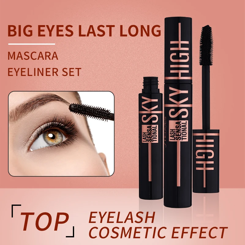 4D Silk Fiber Mascara Mascara Lengthening Waterproof Create Charming