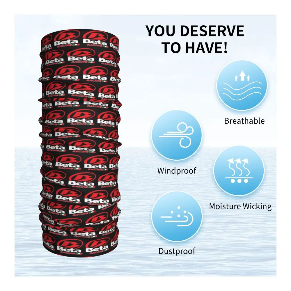 Description Picture 4 of itemBetas Racing Logo Winter Headband Neck Warmer Men Women Hiking Running Tube Scarf Face Bandana Gaiter