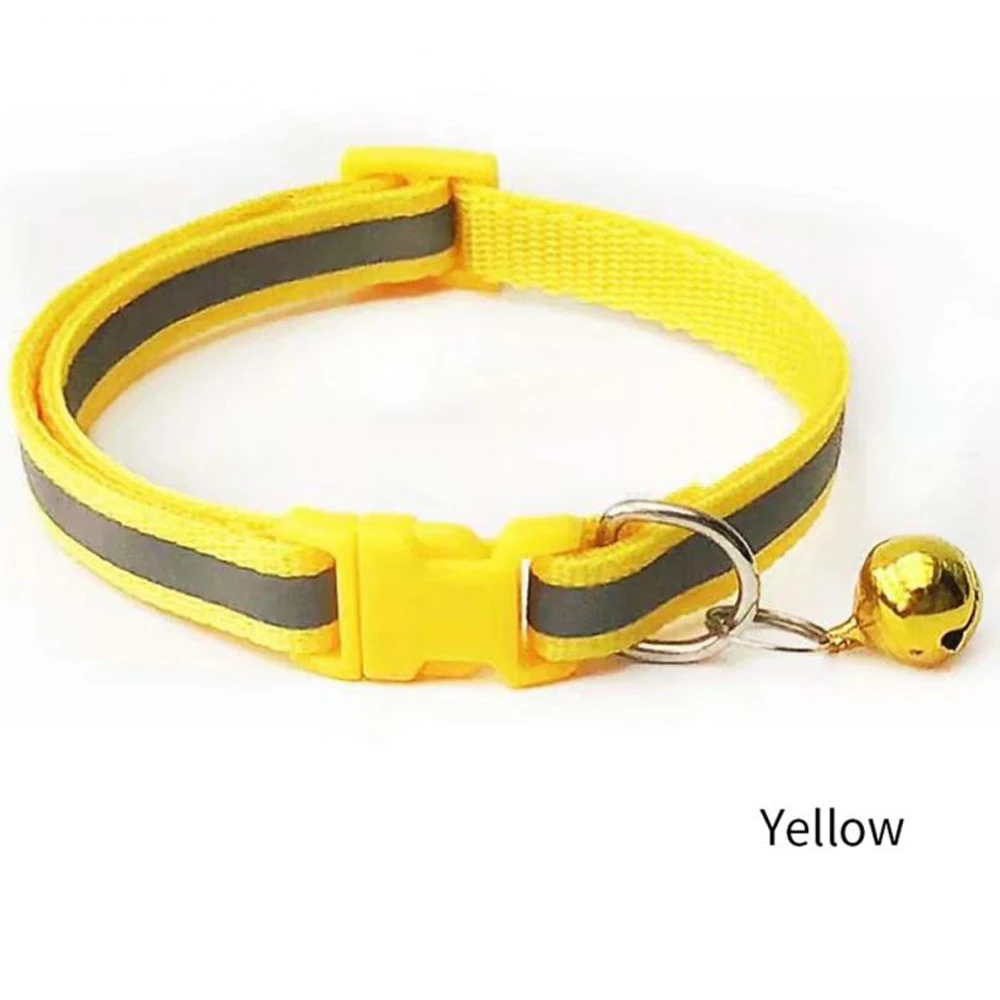 

Cat Necklace Pet Reflective Patch Collar Cats Collar Bell Collars Luminous Collars Teddy Bomei Small Dog Collar Cat Accessories