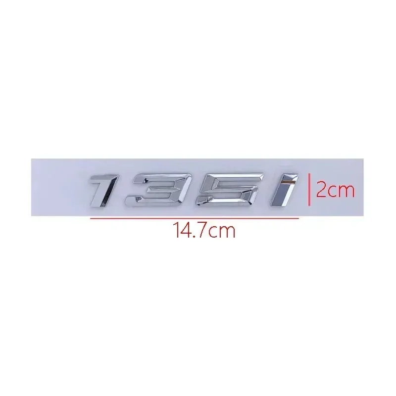 Glossy Black Chrome Car Emblem Badge Sticker