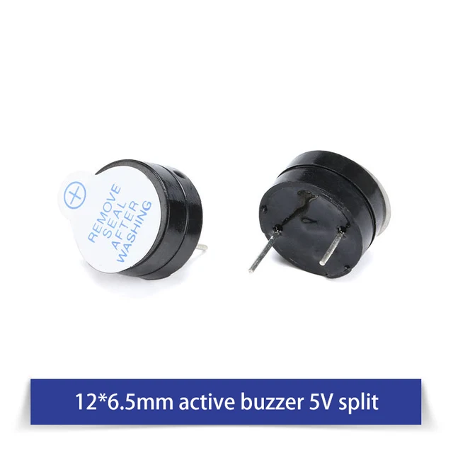 3V5V12V24V Active And Passive Buzzer Alarm Electromagnetic universal Sounder Speaker Anti-theft Device 12x6.5mm 5v 10pcs