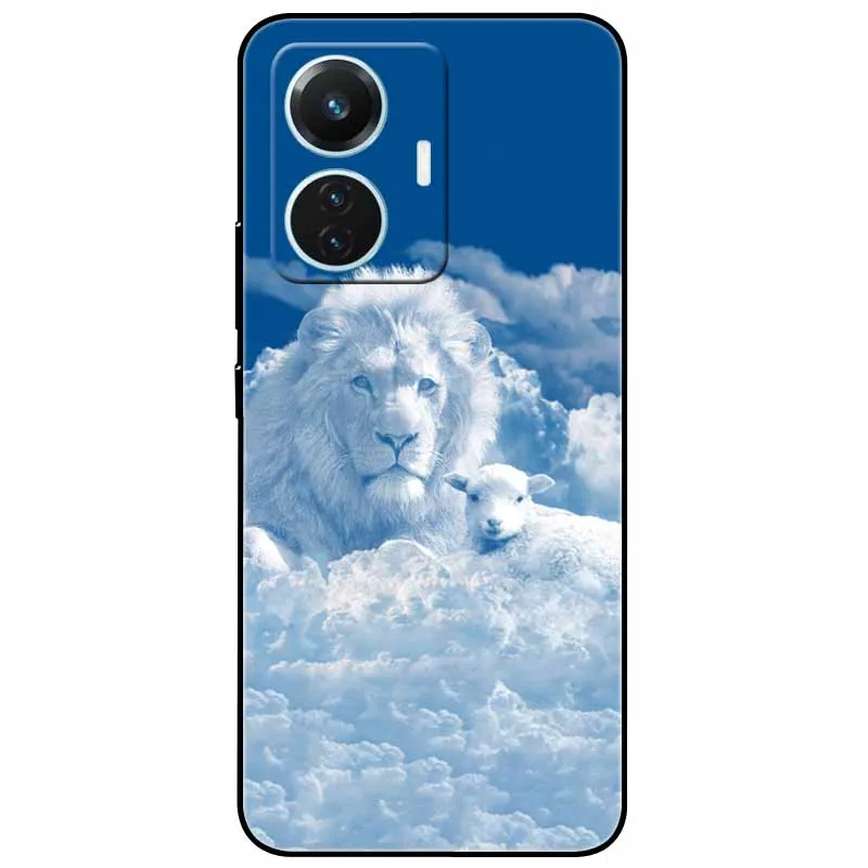 Starry Moon Black Silicone TPU Shockproof Case Cover