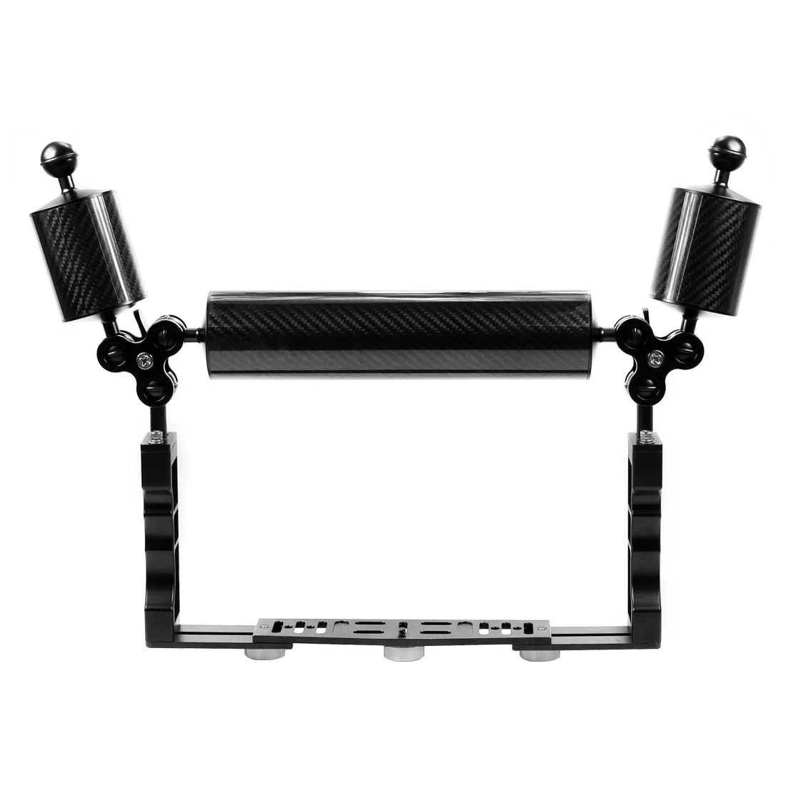 Aluminum Underwater Diving Tray Kit Light Extension Arm Bracket System with Handle Grip Stabilizer Rig Sport SLR Camera