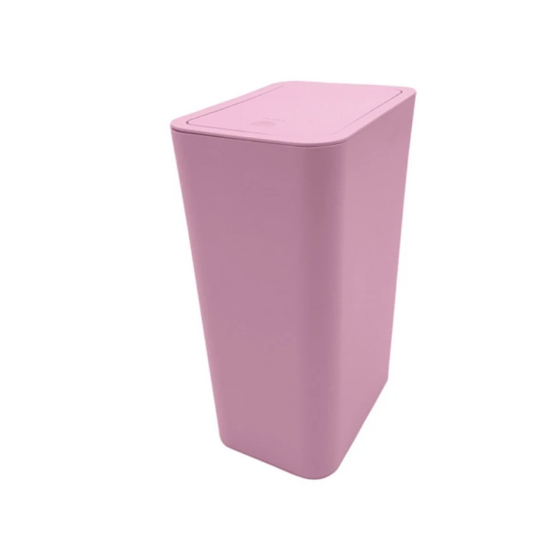 Poubelle Salle De Bain 10L Rectangulaire - Acier Inoxydable & Seau Plastique - Moderne - Neuf