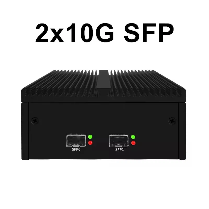 New Topton Solid Firewall Mini Computer 4x or 2x10G SFP+ Intel N100 2xi226-V 2.5G DDR5 Home Server Industrial PC Proxmox ESXi 3