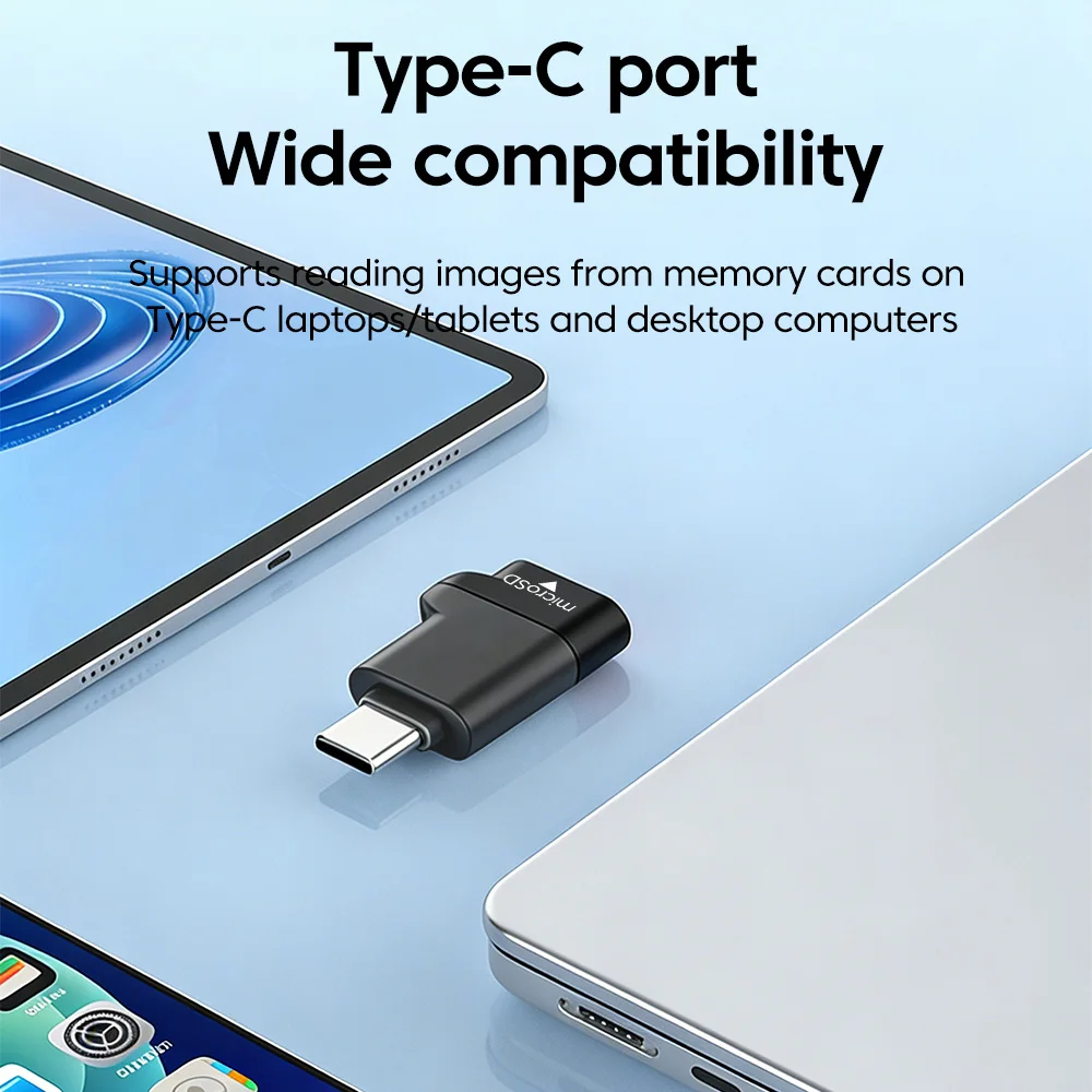 타입 C3.0 TF 카드 리더 USB3.0 고속 전송 USB C 타입 남성-여성 TF 메모리 카드 리더 어댑터 (아이폰, 화웨이 태블릿용)