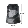 Large Size Laundry Mesh Bag Solid Color Drawstring Laundry Bag Anti-snagging Anti-deformation Mesh Clothes Washing Bag 60x90cm 6